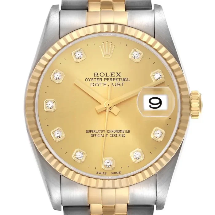 Rolex Datejust Champagne Diamond Dial on Jubilee Ref. 16233 - Image 1