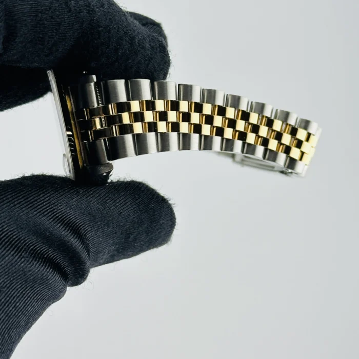 Rolex Datejust AM White MOP Diamond Dial on D-Link Jubilee Bracelet Ref. 68273 with Papers 1993 - Image 4