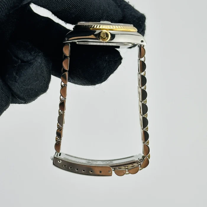 Rolex Datejust AM White MOP Diamond Dial on D-Link Jubilee Bracelet Ref. 68273 with Papers 1993 - Image 5