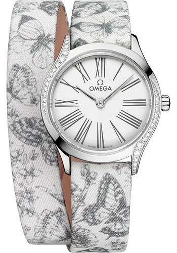 20944299_8m6825c4o8m0rmq6jyglkldi9xcb.webp Omega De Ville Mini Trésor Quartz White Dial on Fabric Strap Ref. 428.17.26.60.04.002 with Card - Image 1
