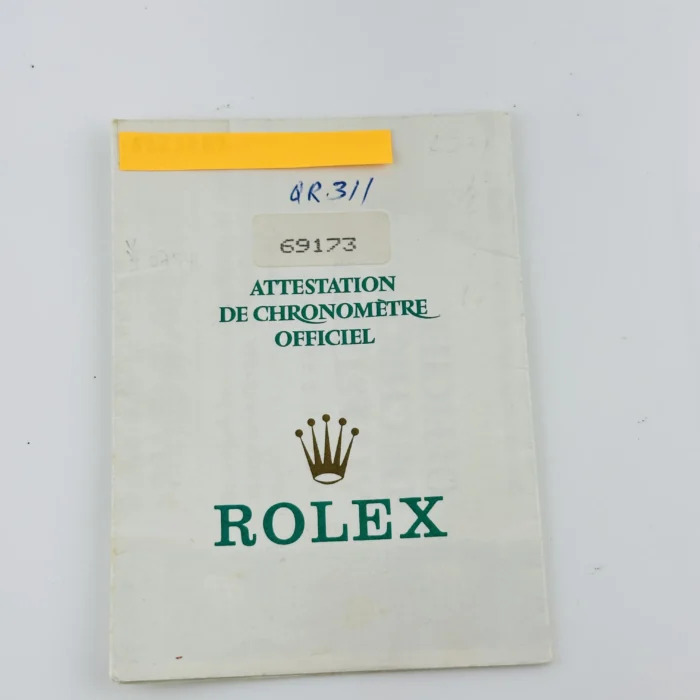 Rolex Datejust Lady Black Tapestry Dial on D-Link Jubilee Bracelet Ref. 69173 with Papers 1994 - Image 7