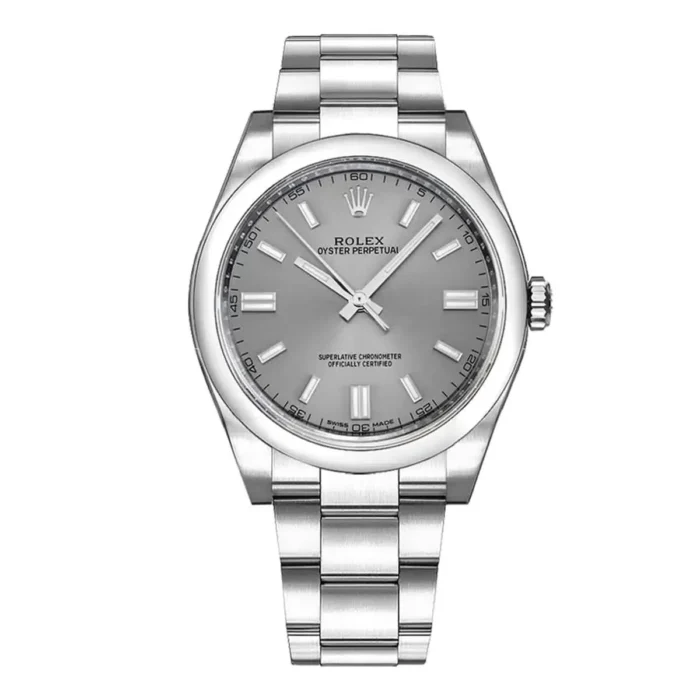 Rolex Oyster Perpetual Silver Dial on Oyster Ref. 116000 with Card (New Style White) 2020 - Image 1