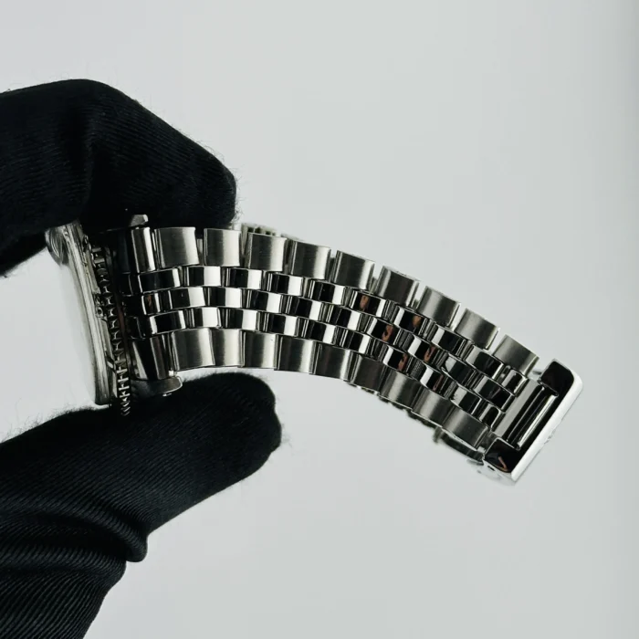 Rolex Datejust Thunderbird Silver Stick Dial on Folded Jubilee Bracelet Ref. 1625 - Image 4