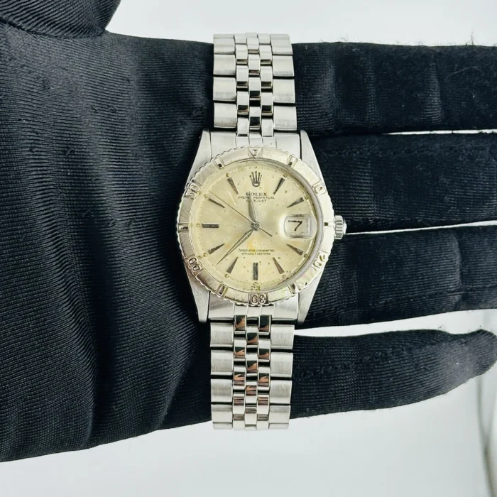 Rolex Datejust Thunderbird Silver Stick Dial on Folded Jubilee Bracelet Ref. 1625 - Image 2