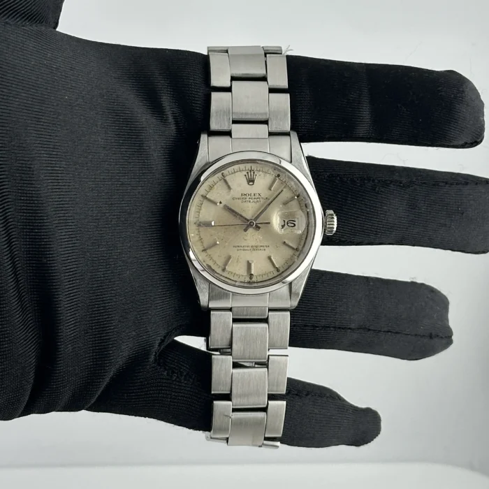 Rolex Datejust Silver Stick Dial on Oyster Ref. 1600 - Image 1