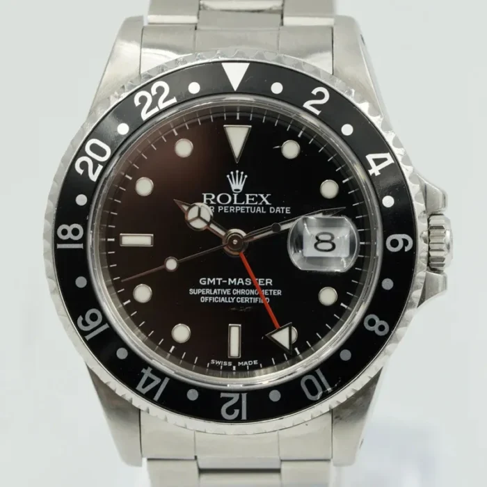 Rolex GMT-Master Black Dial on Oyster Bracelet Ref. 16700 with Papers 1997 - Image 1