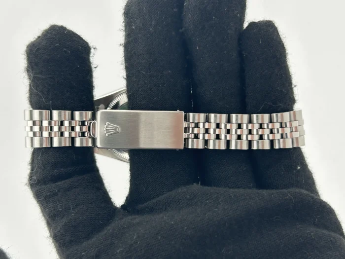 Rolex Datejust Lady Silver Stick Dial on Jubilee D-Link Bracelet Ref. 69174 with Papers 1992 - Image 4