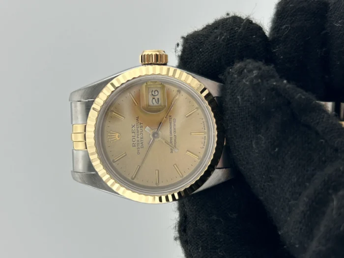 Rolex Datejust Lady Champagne Stick Dial on Jubilee Ref. 69173 - Image 3