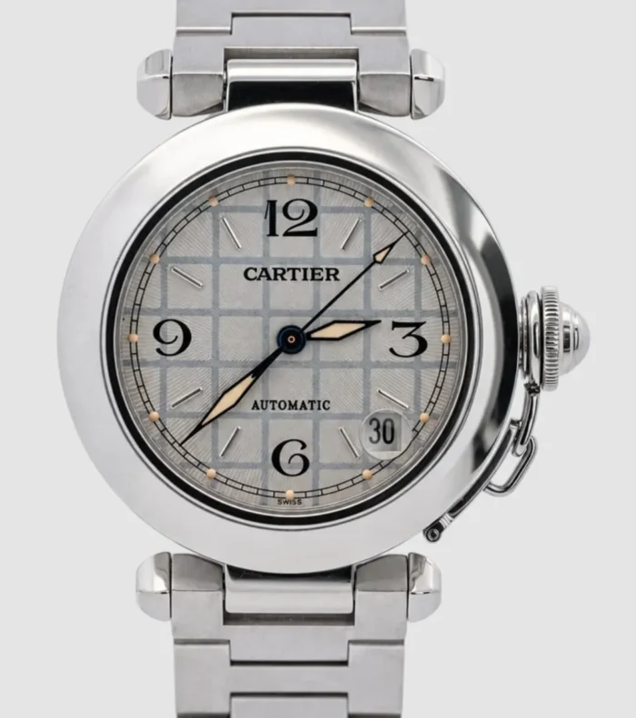 Cartier Pasha C Grey Dial on Stainless Steel Bracelet Ref. W31023M7 - Image 1