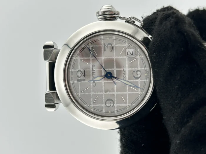 Cartier Pasha C Grey Dial on Stainless Steel Bracelet Ref. W31023M7 - Image 3