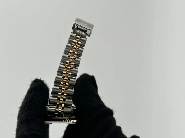Rolex Date Silver/Gold Stick Dial on 2-Tone Jubilee D-Link Bracelet Ref. 69173 - Image 5