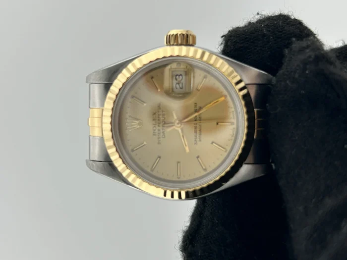 Rolex Datejust Lady Champagne Stick Dial on Jubilee Ref. 69173 - Image 3
