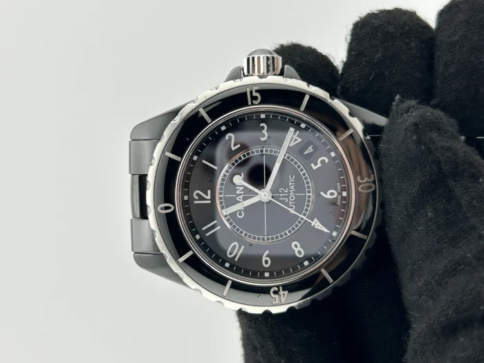 Chanel J12 Black Dial on Ceramic and Steel Bracelet Ref. H0685 with Card 2011 - Image 3