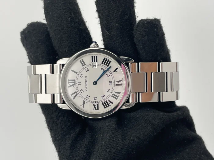 Cartier Ronde Solo Silver Roman Numerals Dial on Stainless Steel Bracelet Ref. W6701005 - Image 2