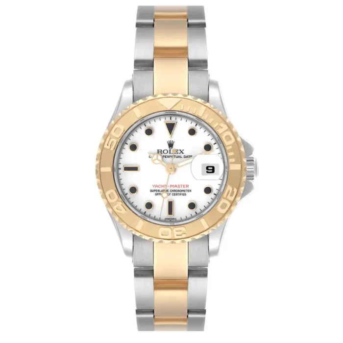 Rolex Yacht-Master Ladies White Dial on Oyster Bracelet Ref. 69623 - Image 1
