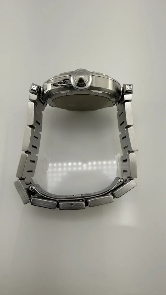 Cartier Pasha C Salmon Arabic Dial on Stainless Steel Bracelet Ref. 2324 / W31015M7 - Image 5
