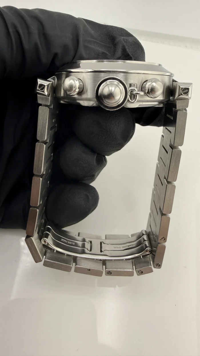 Cartier Pasha Midsize Chronograph White Dial Dial on Stainless Steel Bracelet Ref. 2412 / W31039M7 - Image 5