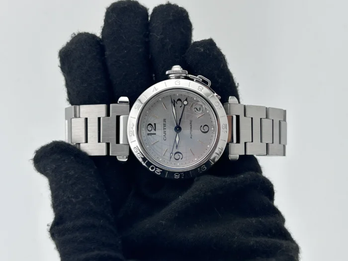 Cartier Pasha C Silver Dial on Stainless Steel Bracelet Ref. W31029M7 with Manuals Only - Image 2