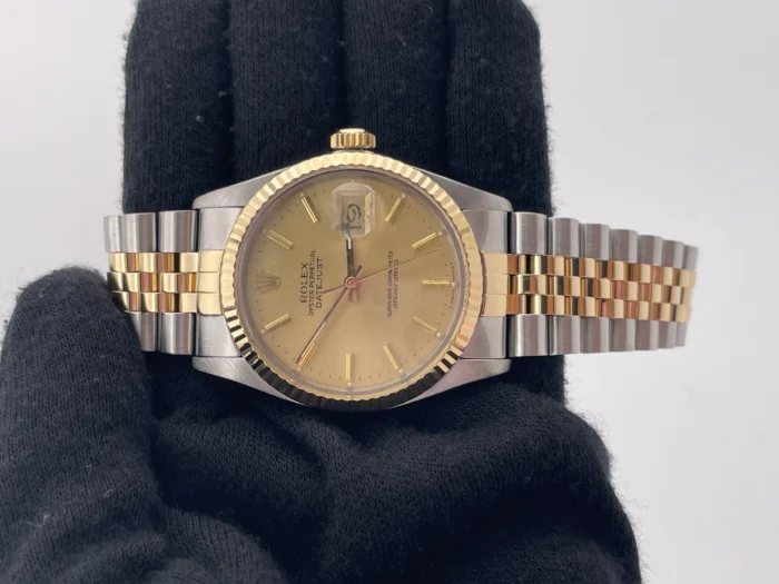 Rolex Datejust Champagne stick Dial on Jubilee Ref. 16013 - Image 2