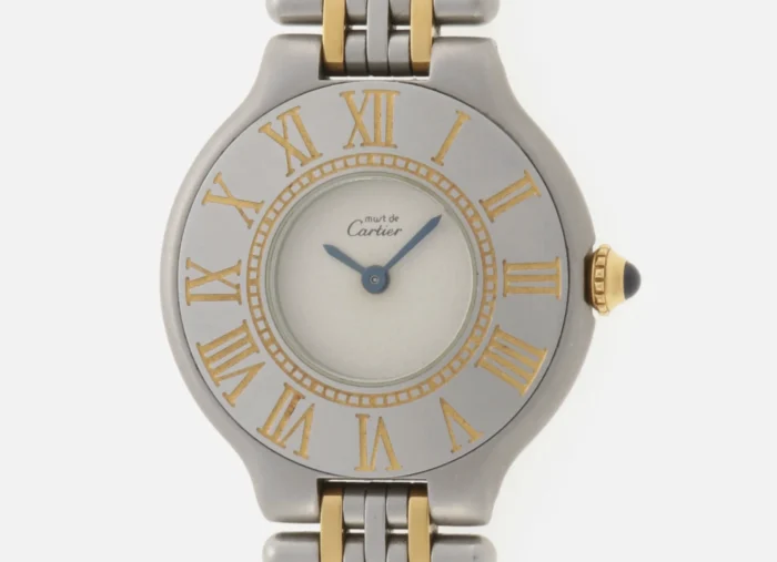 Cartier Must 21 Silver Dial on 2-Tone Bracelet Ref. W10050F4 with Papers 1999 - Image 1