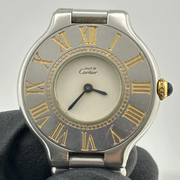 Cartier Must 21 Silver Dial on 2-Tone Bracelet Ref. W10050F4 with Papers 1999 - Image 3