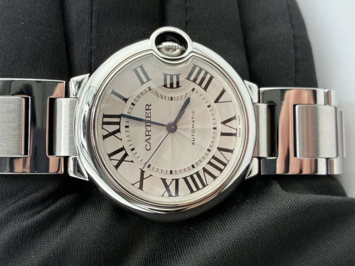 Cartier Ballon Bleu Silver Roman Numerals Dial on Stainless Steel Bracelet Ref. W6920046 with Papers 2015 - Image 2