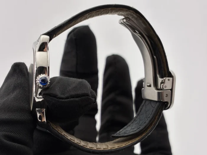Cartier Ronde Solo de Cartier White Roman Numerals Dial on Black Leather Strap Ref. W6700155 with Papers 2017 - Image 6