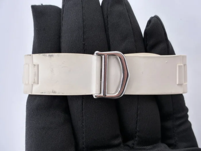Cartier Chronoscaph 21 Silver Dial on Rubber Strap Ref. W10197U2 with Papers 2007 - Image 4