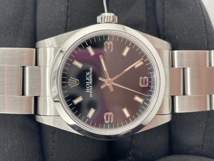 Rolex Oyster Perpetual Black Dial on Oyster Ref. 77080 - Image 2