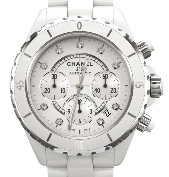 Chanel J12 Chronograph White Dial on Ceramic and Steel Bracelet Ref. H2009 - Image 1