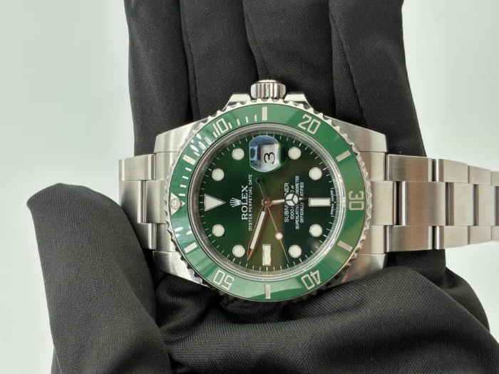 Rolex Submariner Green Dial on Oyster Ref. 116610LV with Card (New Style White) 2014 - Image 2
