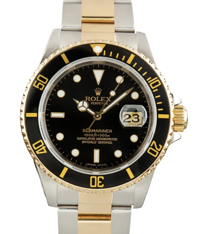 Rolex Submariner Black Dial on Oyster Bracelet Ref. M16613LN with Papers 1989 - Image 1