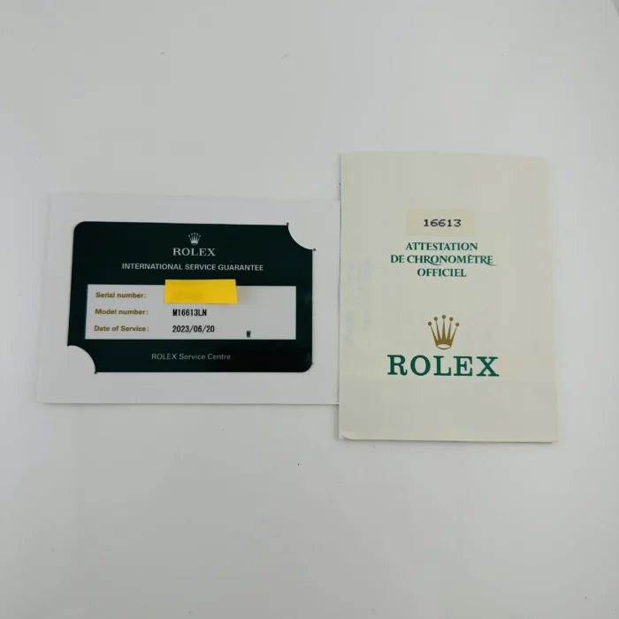 Rolex Submariner Black Dial on Oyster Bracelet Ref. M16613LN with Papers 1989 - Image 7