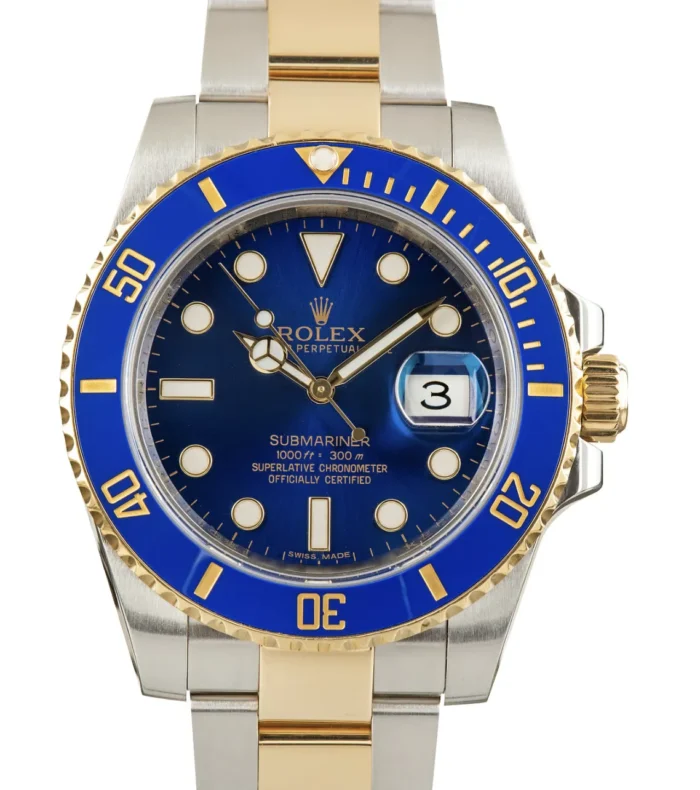 Rolex Submariner Blue Dial on Oyster Ref. 16613 with Papers - Image 1
