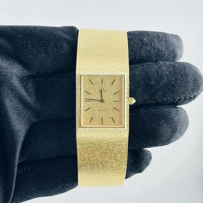 Omega Vintage Cocktail Gold Linen Stick Dial on Mesh Ref. 19130063913006 - Image 1
